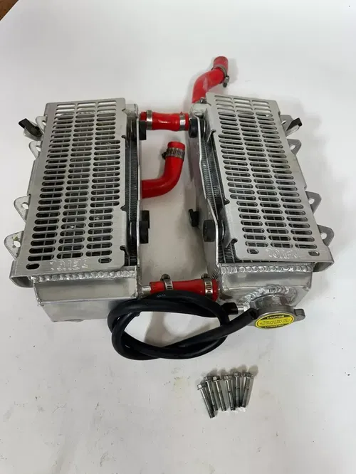 2002 Yamaha YZ250 Oversized GPI Racing Radiators & Hoses w/ Devol Guards