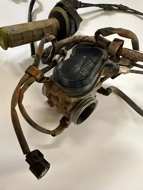 2008 Kawasaki KX450F KX450 KX 450 F Keihin Carburetor Carb & Throttle See VIDEO