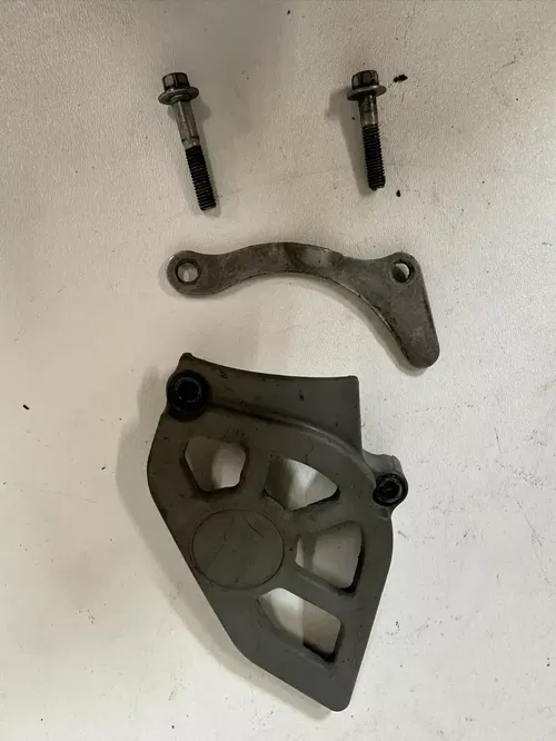 2004 Honda CRF450R Front Sprocket Guard Guide & Hardware OEM Stock