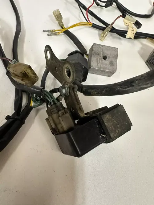 1987 HONDA XR600R Main Wiring Harness ECU CDI Voltage Regulator Turn Signal Wire