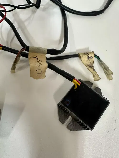 1987 HONDA XR600R Main Wiring Harness ECU CDI Voltage Regulator Turn Signal Wire