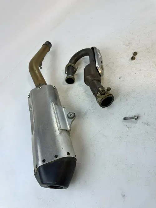 2024 Kawasaki KX250X Full Exhaust Muffler Slip on Header Pipes OEM Stock
