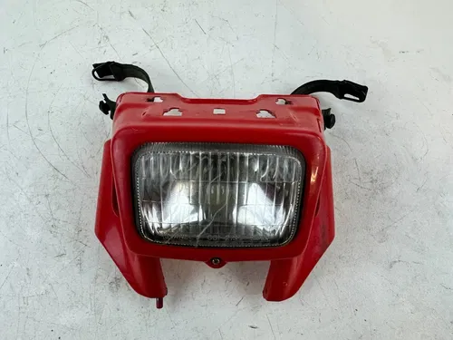2001 Honda XR400R Headlight with Housing and Fork Rubber Clamps Assembly