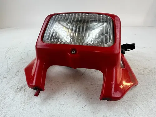 2001 Honda XR400R Headlight with Housing and Fork Rubber Clamps Assembly