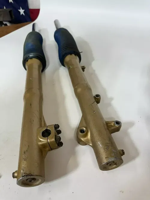 1986 Honda XL600L Gold Forks Front Suspension Shocks OEM Stock Original