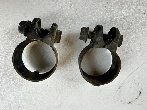 1988 Honda XR600R Header to Exhaust Clamp Pipe Band Connection Joints OEM Stock