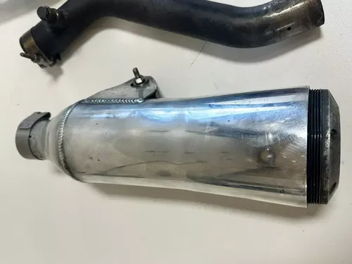 1984 Honda XR250R  Full Chrome polished Supertrapp Exhaust Muffler Header & Bolt