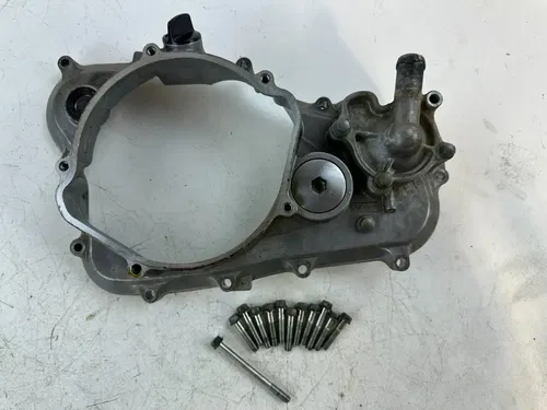 2008 Honda CRF 250R Stock  Inner Clutch Cover w/ water pump & Bolts OEM