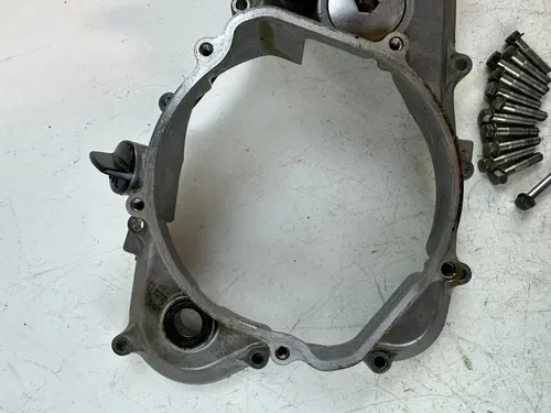 2008 Honda CRF 250R Stock  Inner Clutch Cover w/ water pump & Bolts OEM