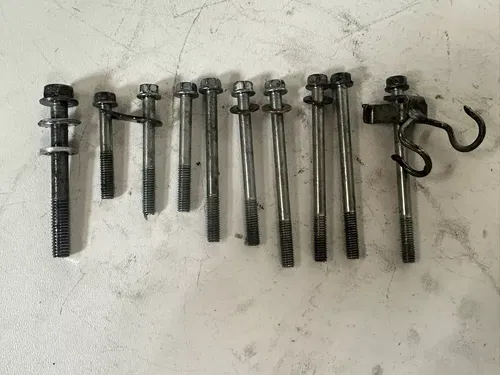 2004 Honda CRF450R Left Hand Inner Crank Case Bolts CRF 450 R OEM Stock