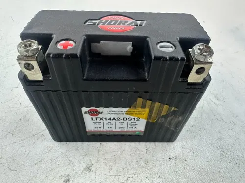 SUZUKI DRZ400SM 05-24 SHORAI 12v  Battery LFX14A2-BS12 Tested
