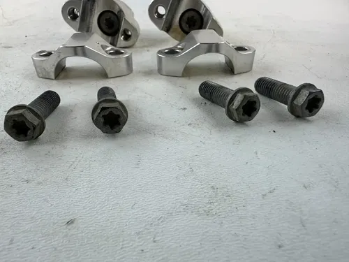 2015 KTM 250 SXF Stock 1 1/8 Fat Bar Mounts Handlebar Clamps Set Pair OEM