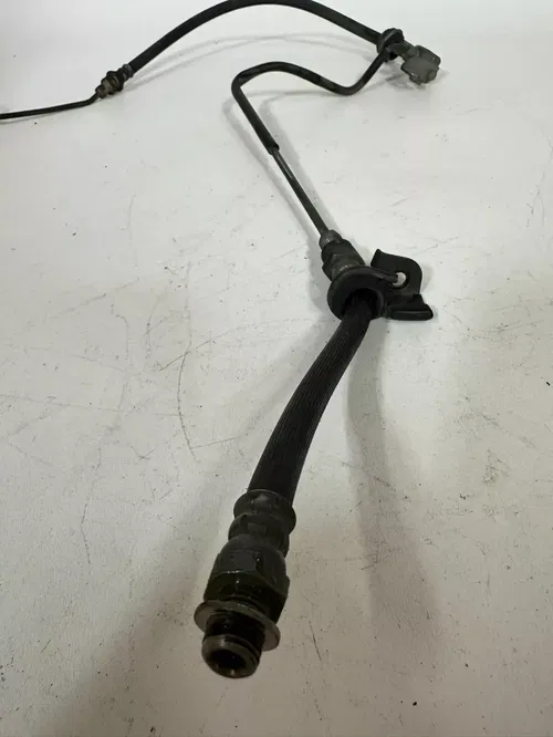 1986 Honda XL600LRFront Brake Cable Line Hard Pipe & Brackets OEM Stock