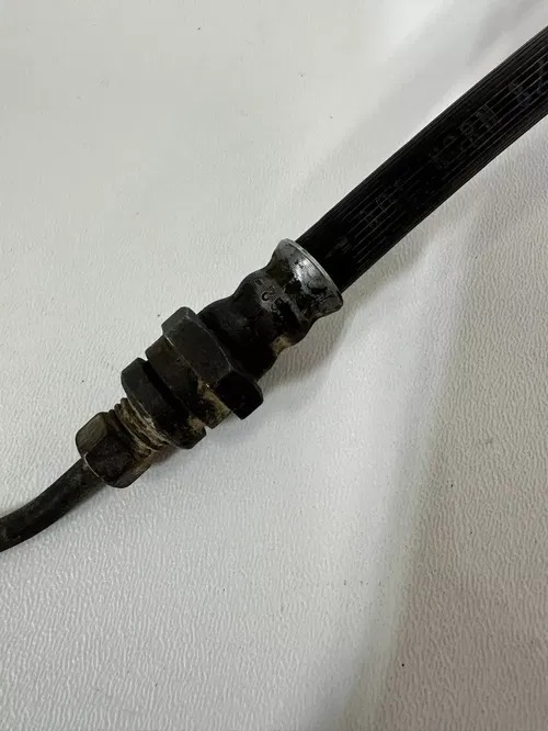 1986 Honda XL600LRFront Brake Cable Line Hard Pipe & Brackets OEM Stock