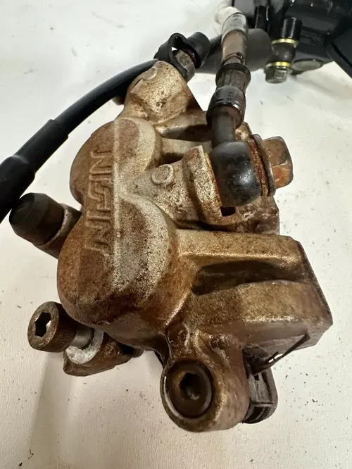 2008 Kawasaki KX450F KX450 KX 450 F Front Brake lever master cable caliper