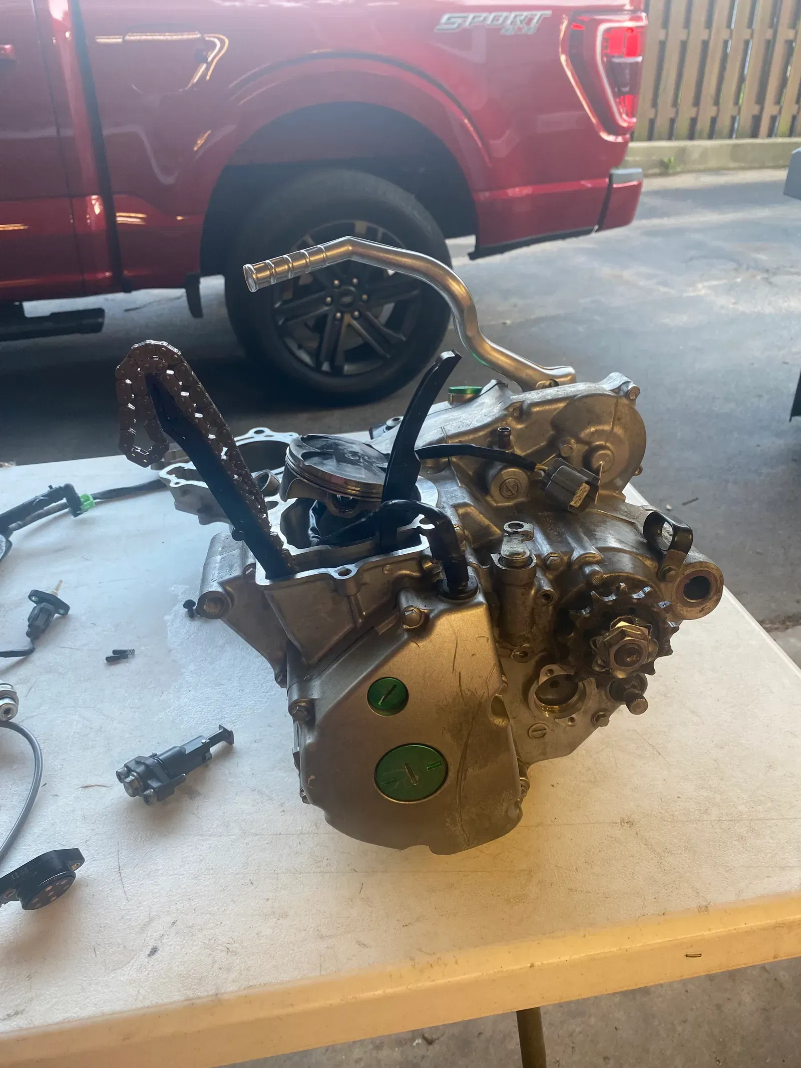 2018 Kx250f Engine Lower Half