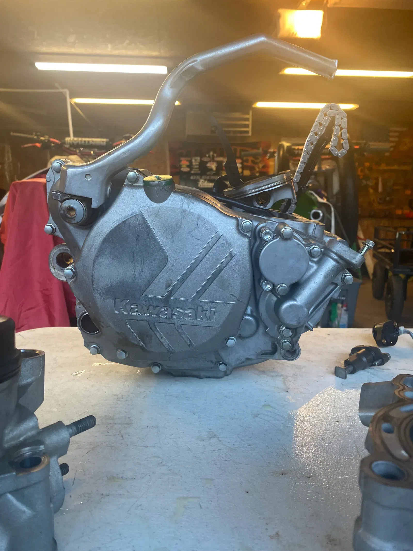 2018 Kx250f Engine Lower Half