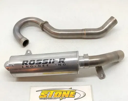 Rossier Honda 2004 2005 TRX450R Full Exhaust System Muffler Header Head Pipe