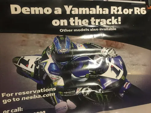 MONSTER#1 YAMAHA R1 R6 NESBA SUPERSPORT MOTORCYCLE 3X2 WALL POSTER BANNER SIGN