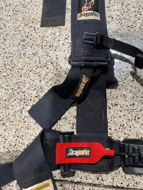 CAN-AM MAVERICK DRAGONFIRE 4 POINT HARNESS 3" PADDED SEAT BELT UTV JEEP RZR