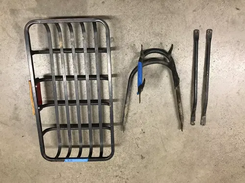 KAWASAKI KLT250 KLT 250 TRIKE THREE WHEELER CUSTOM FRONT CARGO RACK BASKET