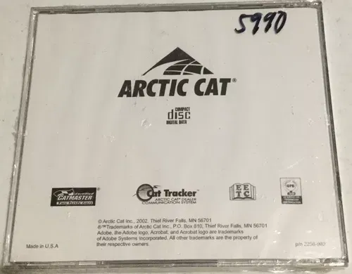 ARCTIC CAT SNOWMOBILE LABOR GARAGE OEM CODES CD DVD 2002 2003 2004 2256-982