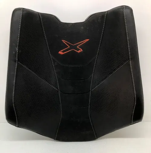 Used OEM Can-Am Maverick 1000 R X3 Turbo Black Seat Back Cushion Bottom Set