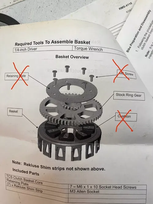 REKLUSE CORE MANUAL TORQDRIVE CLUTCH HONDA 06-14 TRX450R TRX450ER TRX 450ER 450R