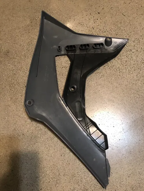 POLISPORT FRONT SIDE FENDER PANELS NARDO GREY Honda CRF250RX CRF450RX