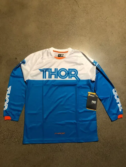 THOR PHASE S16 JERSEY HYPERION BLUE SIZE MEDIUM M 2910-3498