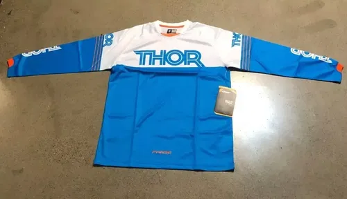 THOR PHASE S16 JERSEY HYPERION BLUE SIZE MEDIUM M 2910-3498