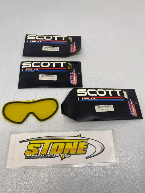 Scott Goggles MX Voltage R Thermal Anti-Fog Amber Replacement Lens  SET OF THREE