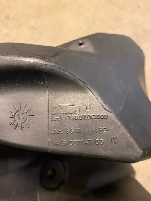 GAS FUEL TANK CELL KTM FOUR STROKE 4 DIRT BIKE STOCK OEM  250 450