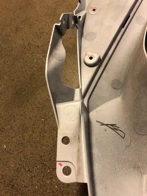 13-17 Kawasaki EX300 Ninja 300 Left Side Mid Lower Fairing Cowling Upper Cowl 15