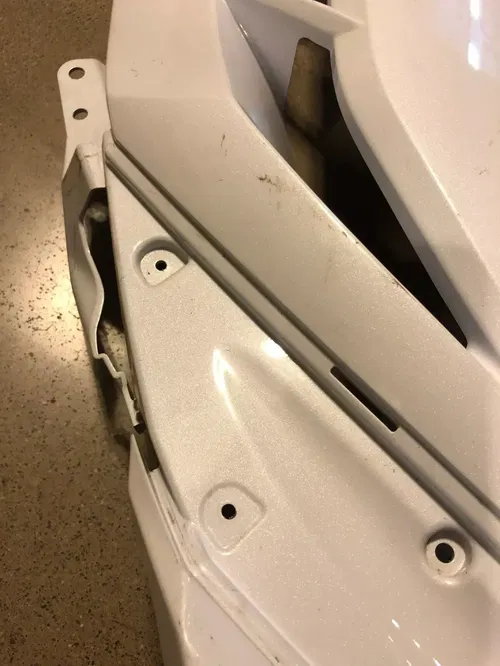 13-17 Kawasaki EX300 Ninja 300 Left Side Mid Lower Fairing Cowling Upper Cowl 15