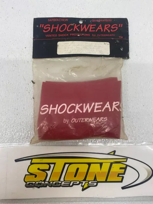 Outerwears Shockwears Shock Cover FRONT 9" SET OF COVERS BLASTER RED