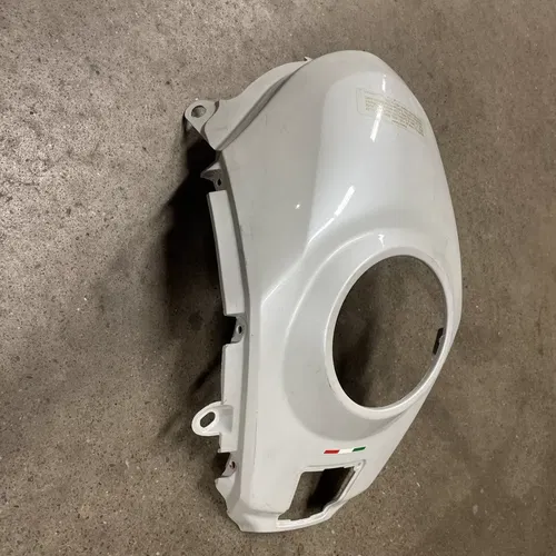 2012 10-12 Ducati Multistrada 1200S Touring White Gas Tank Cover Fairing Cowl