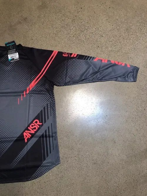 ANSR ANSWER A16 ALPHA JERSEY NAVY BLUE ORANGE ADULT MENS L LARGE XL EXTRA LARGE
