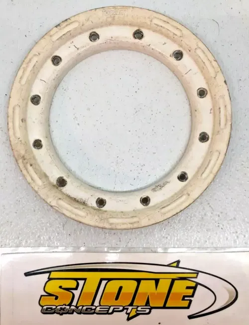 WHITE DOUGLAS 8" DWT BEADLOCK RING REAR WHEEL 450R YFZ ALUMILITE