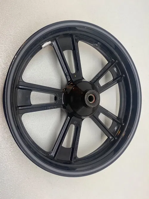 15-25 Kawasaki Vulcan S 650 EN650 Front Wheel Rim 18x3.5 18" BLACK GREY STRIPE