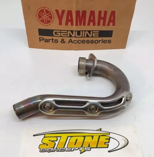 2009-2025 Stock YAMAHA YFZ450R 09-24 EXHAUST PIPE HEAD HEADER HEAT SHIELD NTO!
