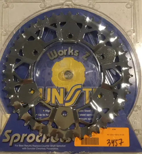 New Sunstar Works Z 48T 48 Tooth Steel Sprocket KTM Husqvarna Husaberg GasGas