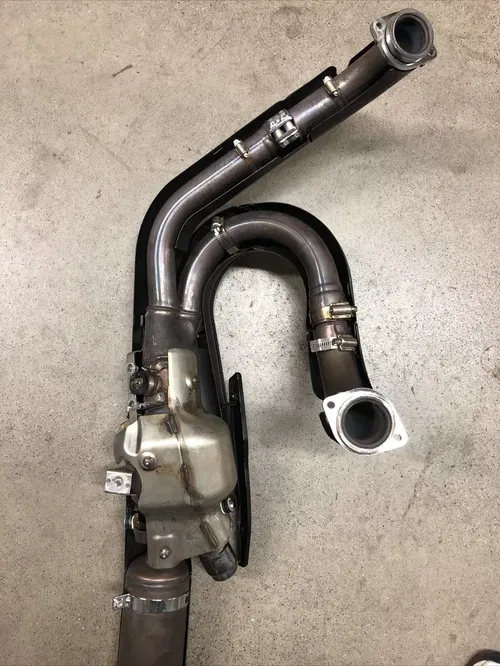 06-09 SUZUKI M109 VZR 1800 FULL EXHAUST SYSTEM HEADER PIPES MID MUFFLER BLACK B