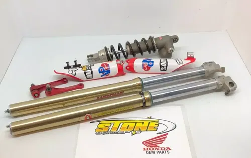 Honda CRF450R Front Forks Rear Shock Linkage Factory Connection CRF250R Holeshot