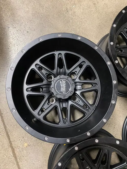 SEDONA WHEELS RACELINE BADLANDS ATV UTV 4/115 ARCTIC CAT 12X7 WHEELS