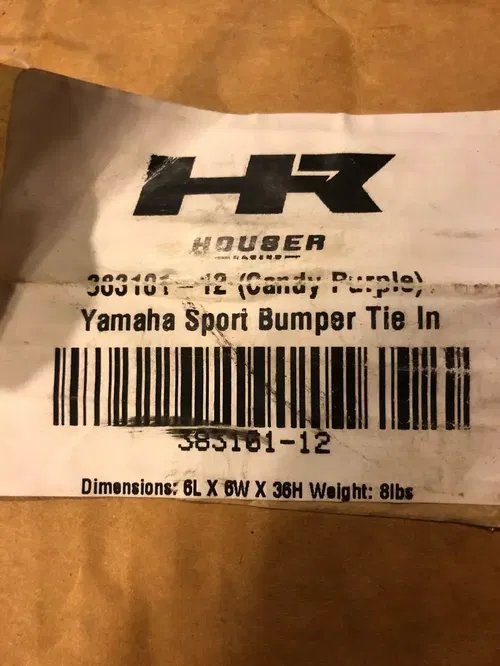 HOUSER RACING FRONT BUMPER TIE INS YAMAHA YXZ1000R YXZ 1000R SS SE SPORT 16-23