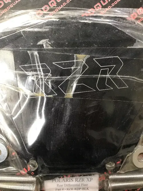 Modquad Polaris RZR XP Rear Differential Diff Plate Black RZR-RDP-BLK