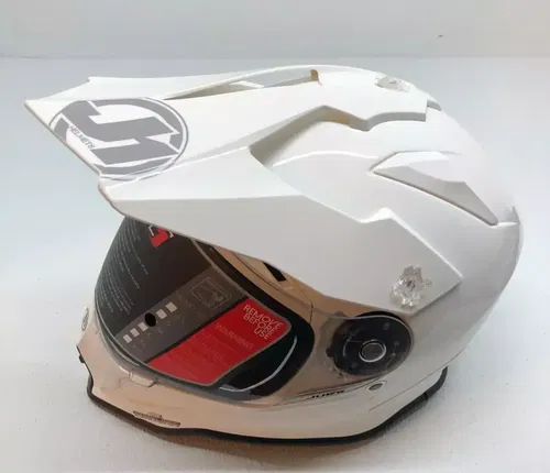 JUST1 J14 Solid Carbon Helmet White Gloss Medium M 607329018100004 Motorcycle
