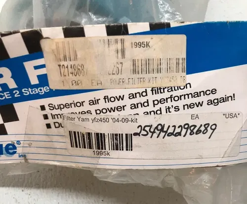 DURABLUE DURA BLUE AIR FILTER KIT YAMAHA YFZ450 YFZ 450 YFZ450R 450R 450X