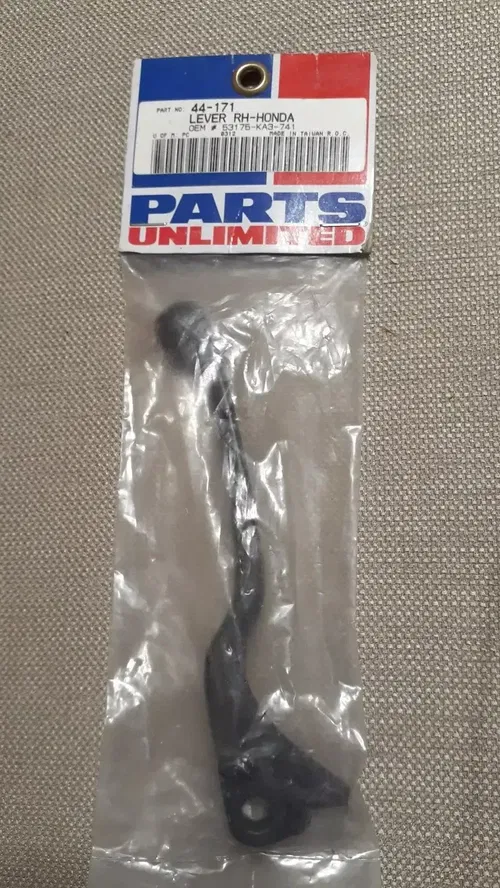 New Parts Unlimited Brake Lever Black Honda CR 125R 250R 500R 80R 44-171